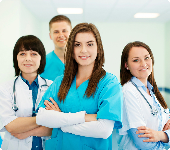 Doctor discussing medical results